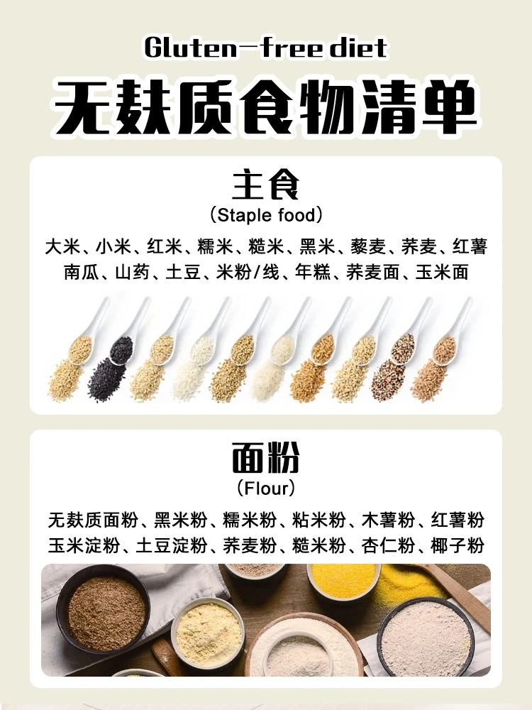 无麸质饮食清单🔥忌口麸质 桥本还能这样吃.