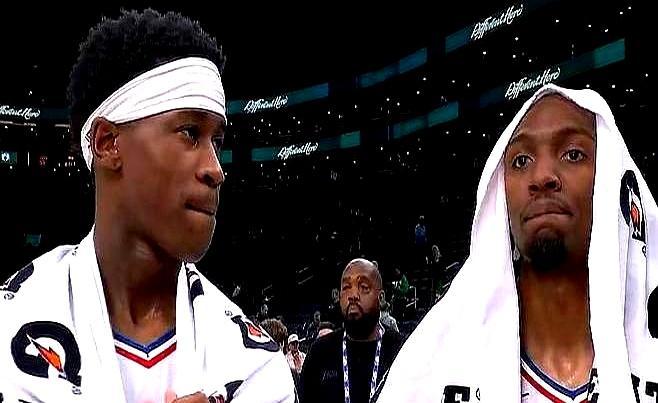 刚摔得七荤八素，转头就砍下30分，这新秀是真硬。    76人客场打凯...