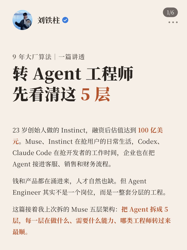 Agent 工程师需要的五层能力