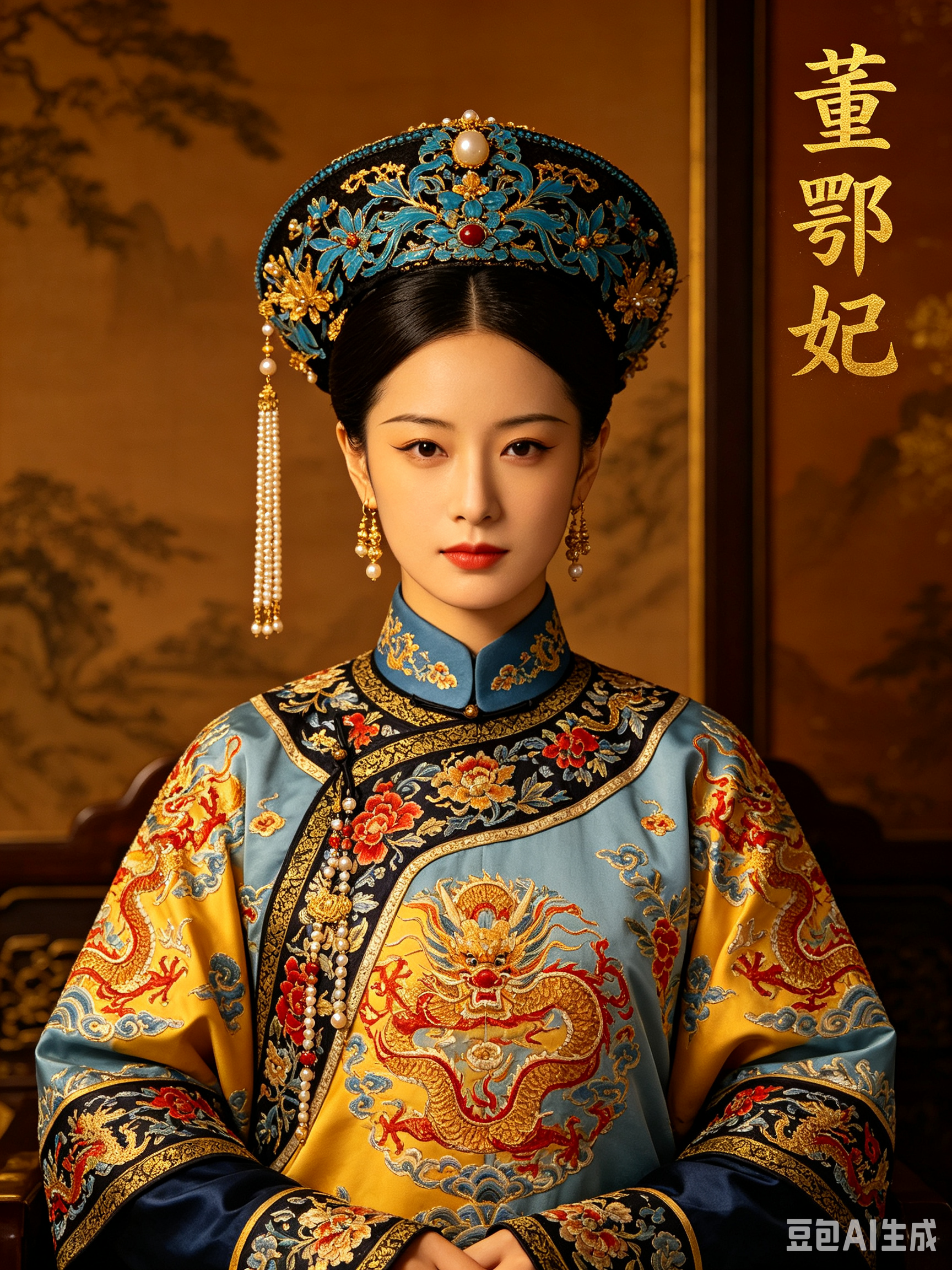 清朝：董鄂妃

董鄂妃，全称孝献皇后，是清朝顺治皇帝一生最宠爱的女人。她的一生虽然短暂，却充满传奇色彩。

董鄂妃出身满洲正白旗，父亲是内大臣鄂硕。关于她的入宫，民间有各种传说，甚至有人说她原本是顺治弟弟的妻子，但这在正史中并无确凿证据。比较可靠的说法是，她通过正常的选秀入宫，凭借美貌与才情迅速赢得