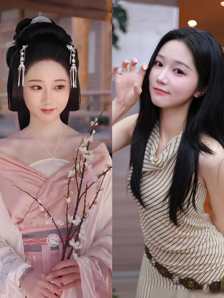 你见过剧里勾人的岳妲己吗？
 现实里居然是说话都轻声细语的清纯小妹！
...