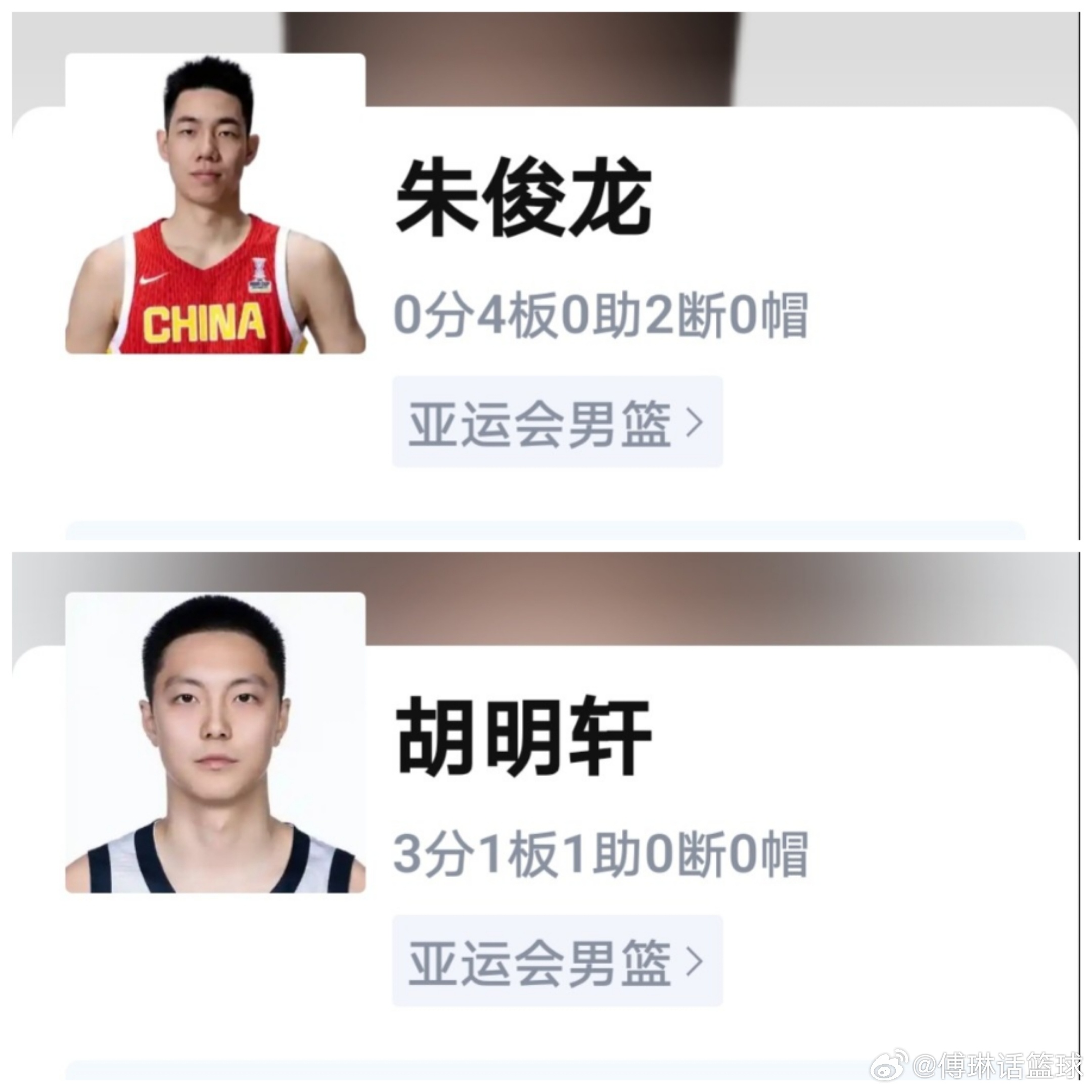 恭喜中国🇨🇳男篮在名古屋亚运会的首场比赛中以99-61击败哈萨克斯坦队，取得开门红！夸奖的话有很多，比如中国男篮小伙子们在克服伤病，感冒的情况下余嘉豪 廖三宁 都发挥不错！但是今天我更想说的是大胜之后的隐忧，毕竟我们对手非常弱！隐忧之一是朱俊龙 胡明轩的发挥非常不稳定，在大胜的比赛里 ​
