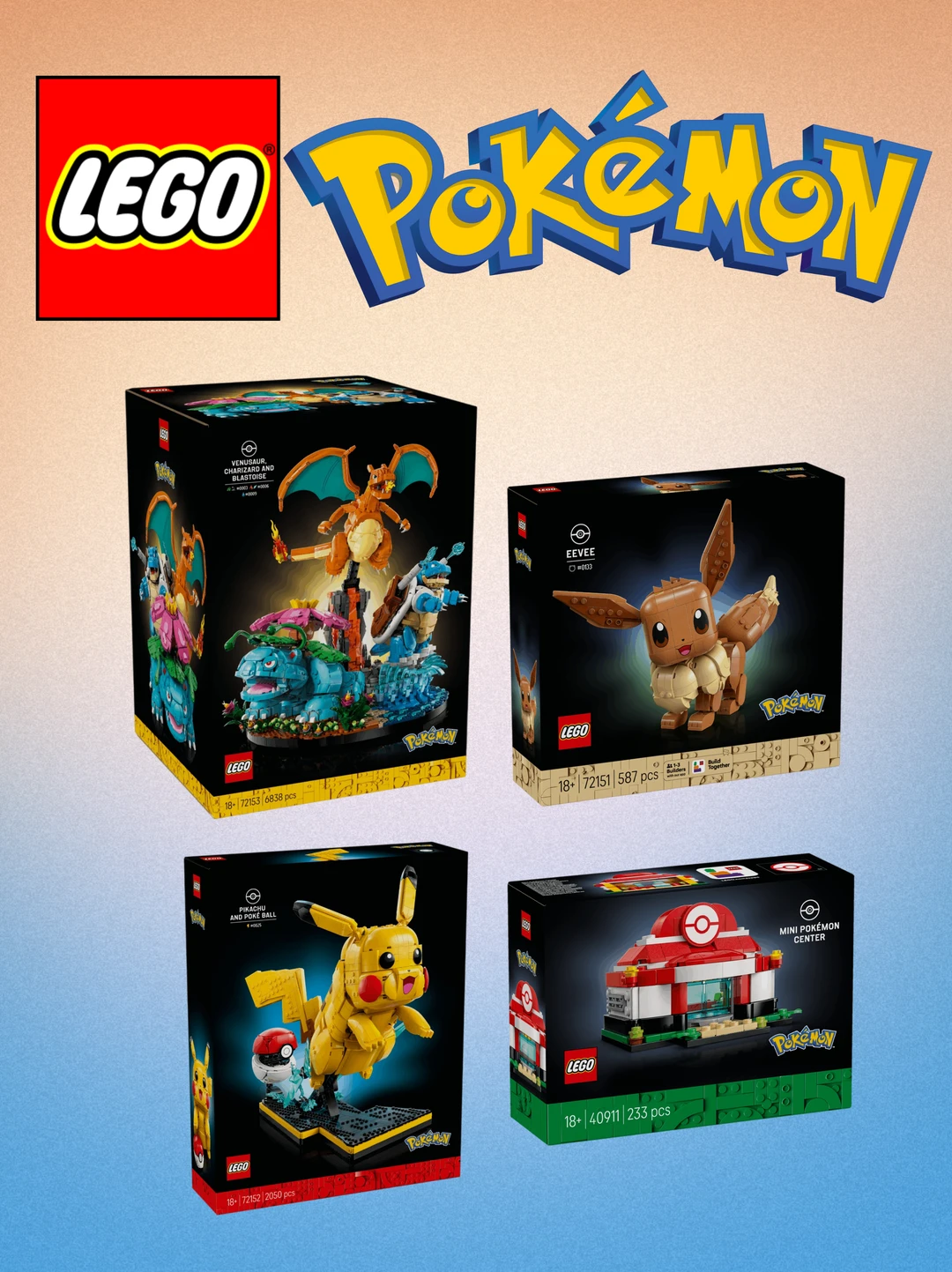 【乐高新品】4款宝可梦新品公布，太难绷了😱