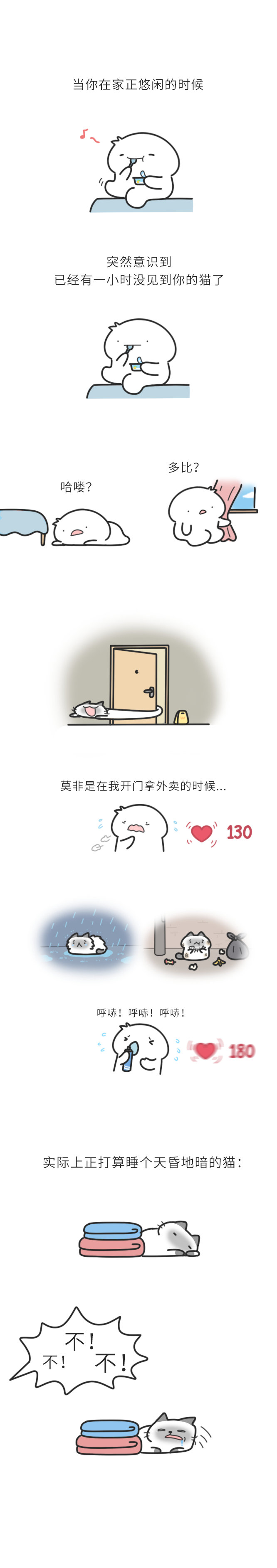 养猫人的心动瞬间。 ​
