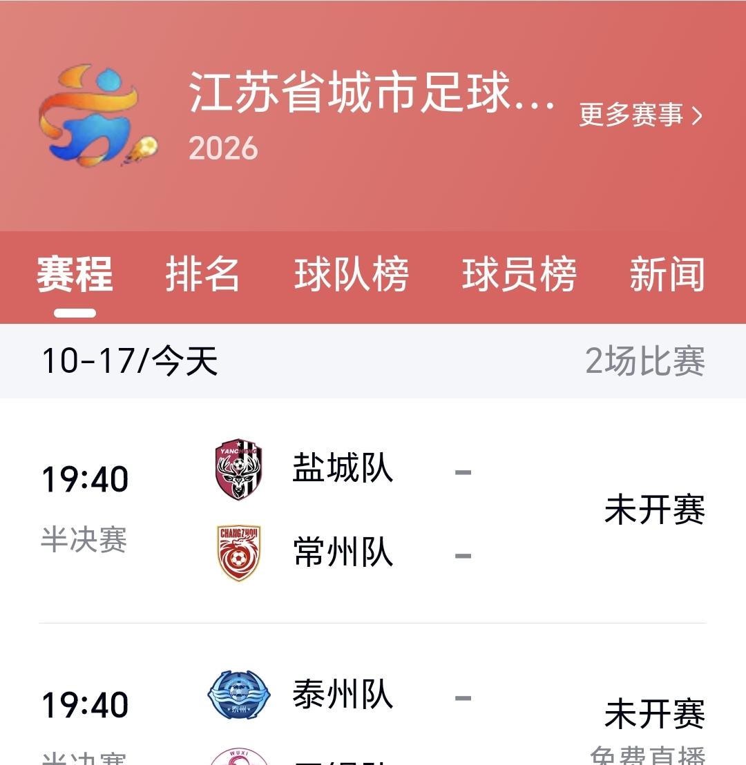 泰州主场0比1，卫冕冠军的“合规”挡不住张源书那一脚
10月17日晚上，苏超半决赛首回合，泰州队在主场0比1输给了无锡队。张源书第83分钟推远角打进全场唯一进球，王振宇第66分钟两黄变一红提前回了更衣室。同一时间段另一场半决赛，盐城队主场0比0战平常州队，35063人坐着看完了九十分钟。
这个比分放