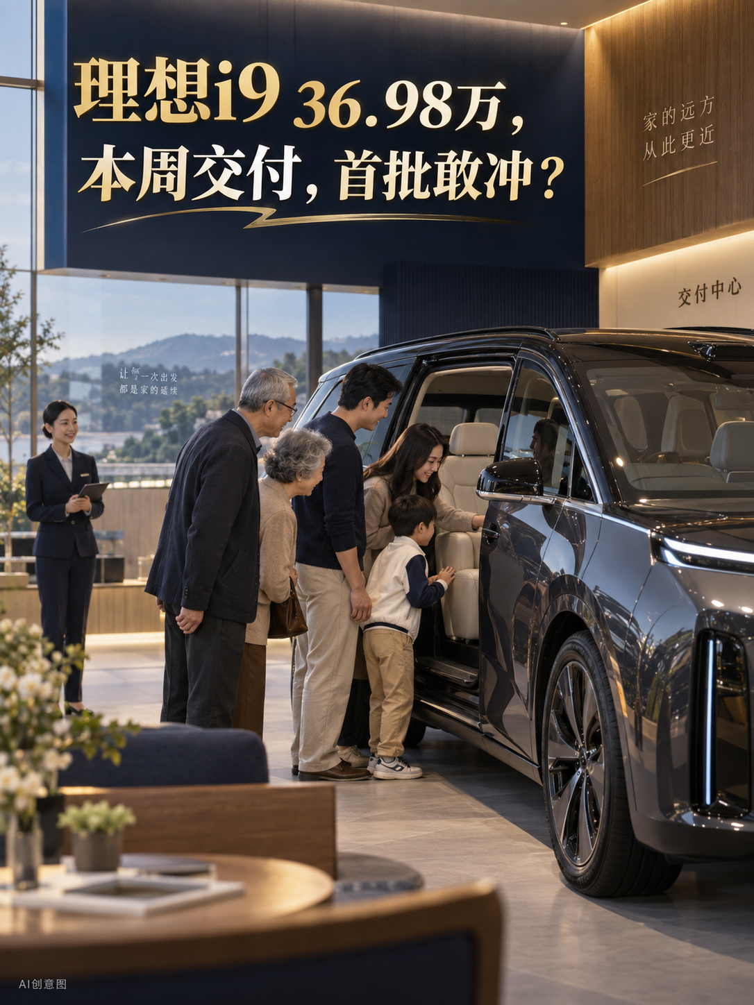 理想i9 36.98万，本周就交付，首批车主敢不敢冲？
理想官方宣布i9售价36.98万元，并表示本周开始交付。六座纯电旗舰价格落定后，首批车主要面对的不只是账面配置：家里人能否坐得舒服、常去的充电站好不好用、软件体验稳不稳，都得上路才知道。
你会抢第一批，还是等一个月看车主反馈？【来自懂车帝车友圈