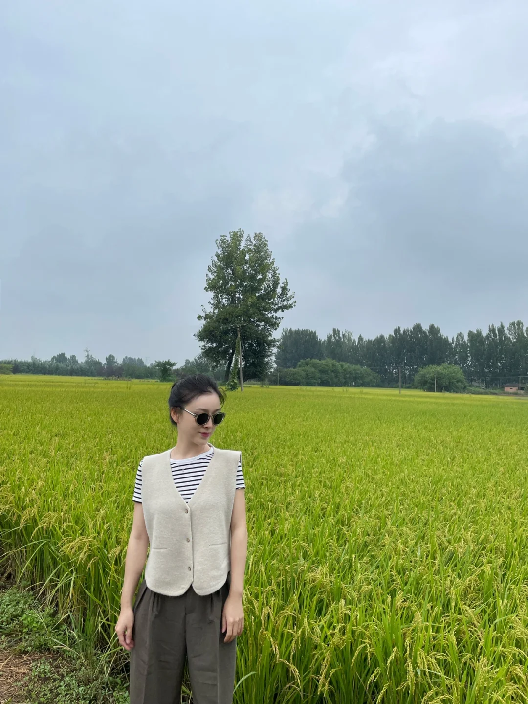 周末秦岭脚下雨中漫步