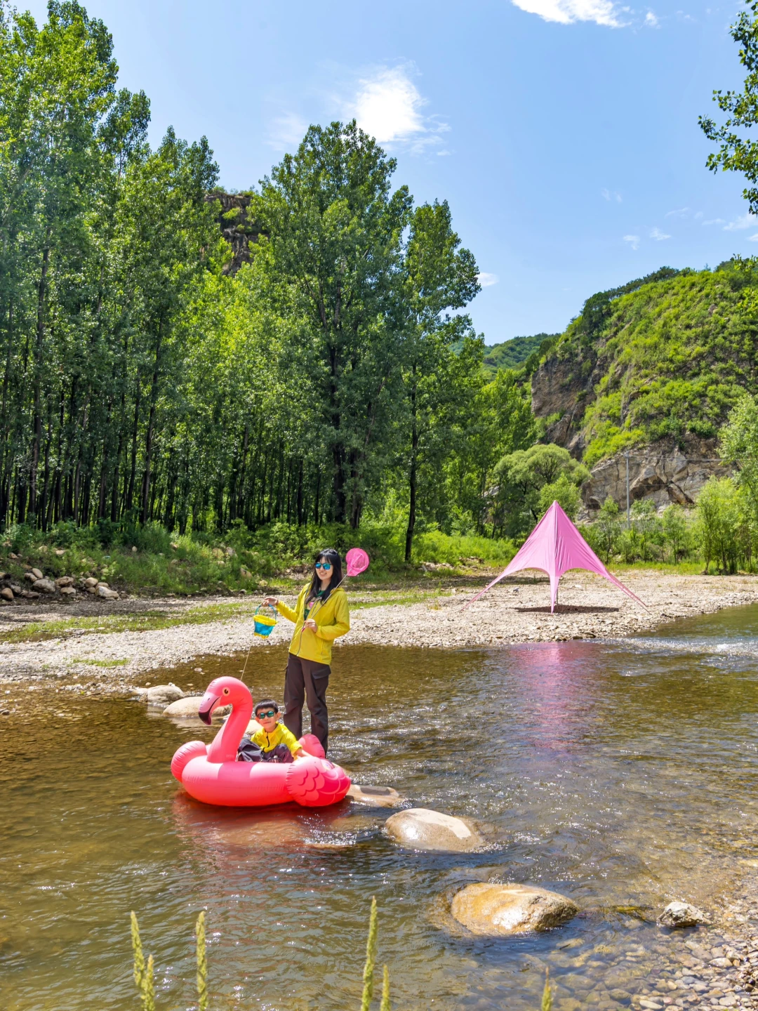 京郊1.5h溯溪露营🏕️浅滩玩水💦还能漂流‼️