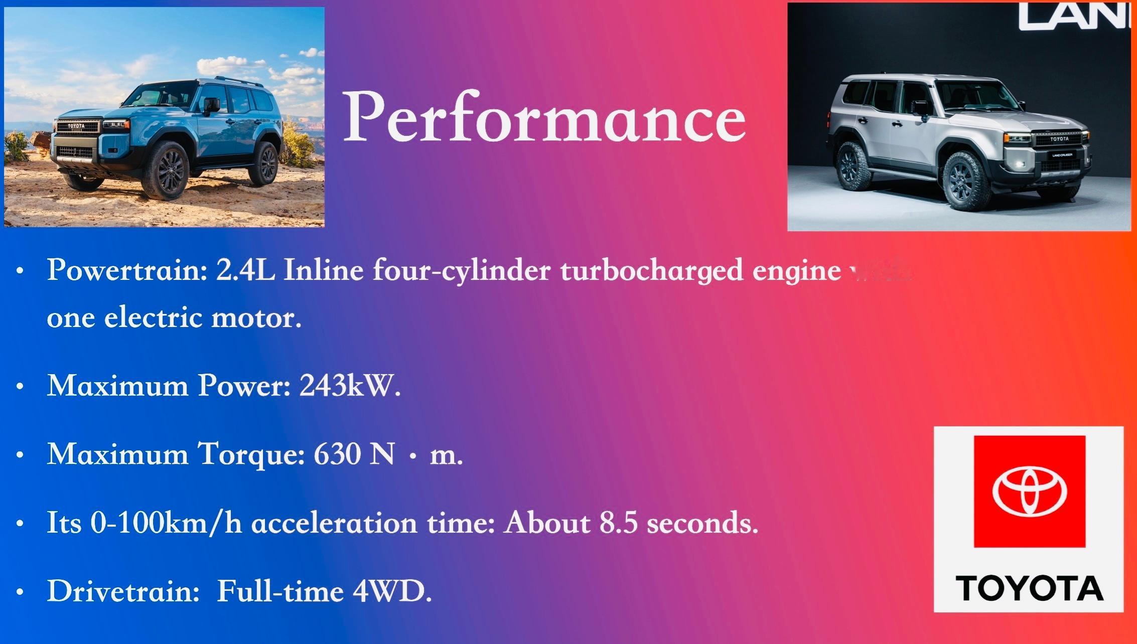 2025 Toyota Land Cruiser

Today, let's take a look at this brand new 2025
Toyota Land Cruiser, which combines retro design and powerful performance. Now, let's check out this classic SUV.[666]

First of all, I will talk about its versions. It has two versions that are high grade  ​