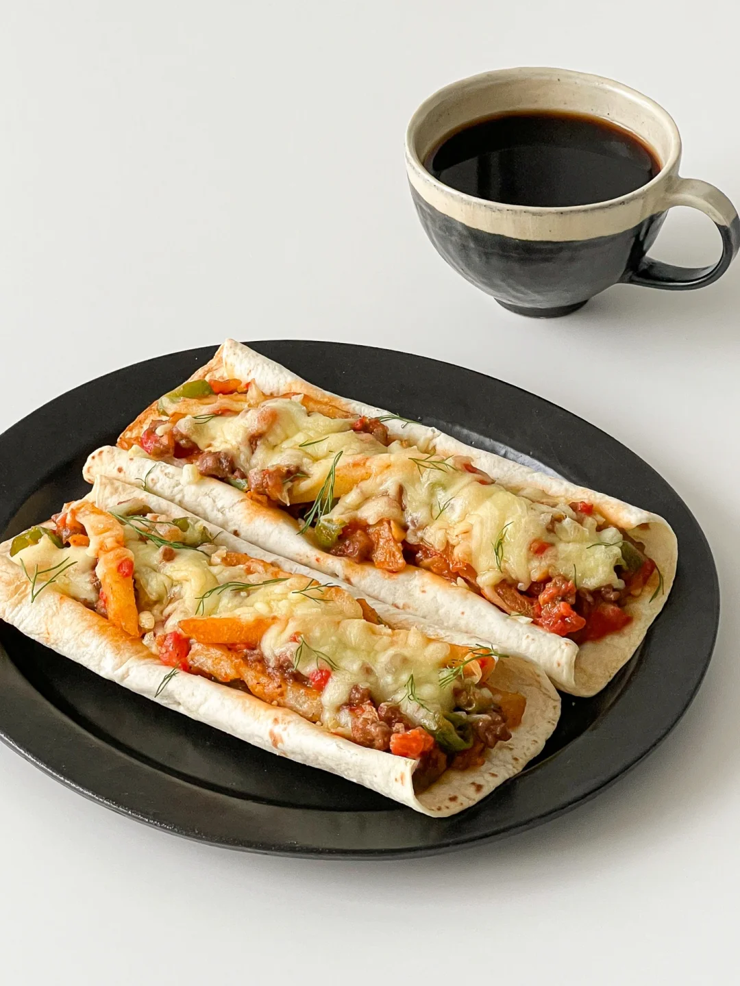 早餐Brunch🌯｜芝士牛肉薯条卷饼