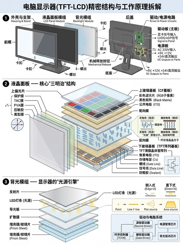 图文拆解：电脑显示器