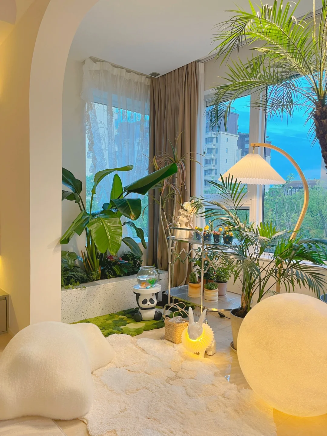 封阳台一样可以有花园‼️我在阳台砌了小花池