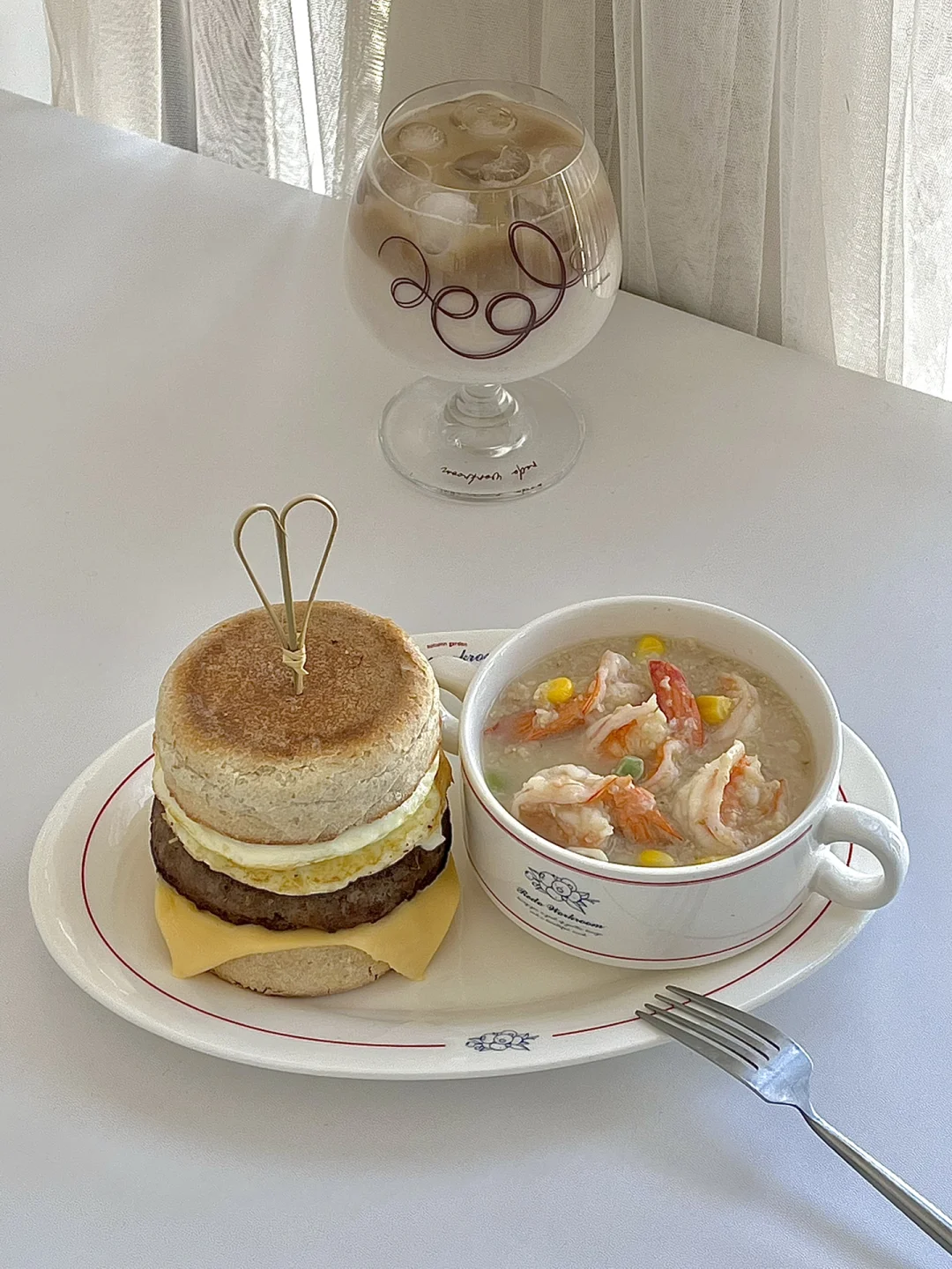 ☀️工作日早餐｜双蛋麦满分&虾仁杂蔬燕麦粥😋