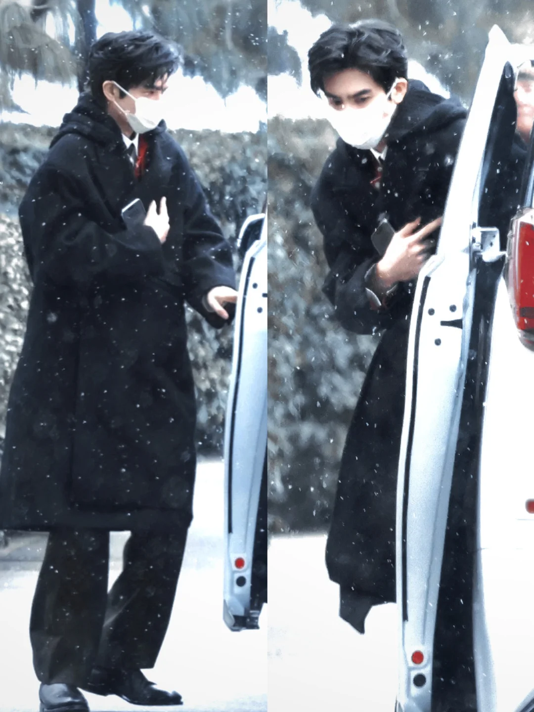 雪天出神图，宋威龙春晚联排帅我一跳