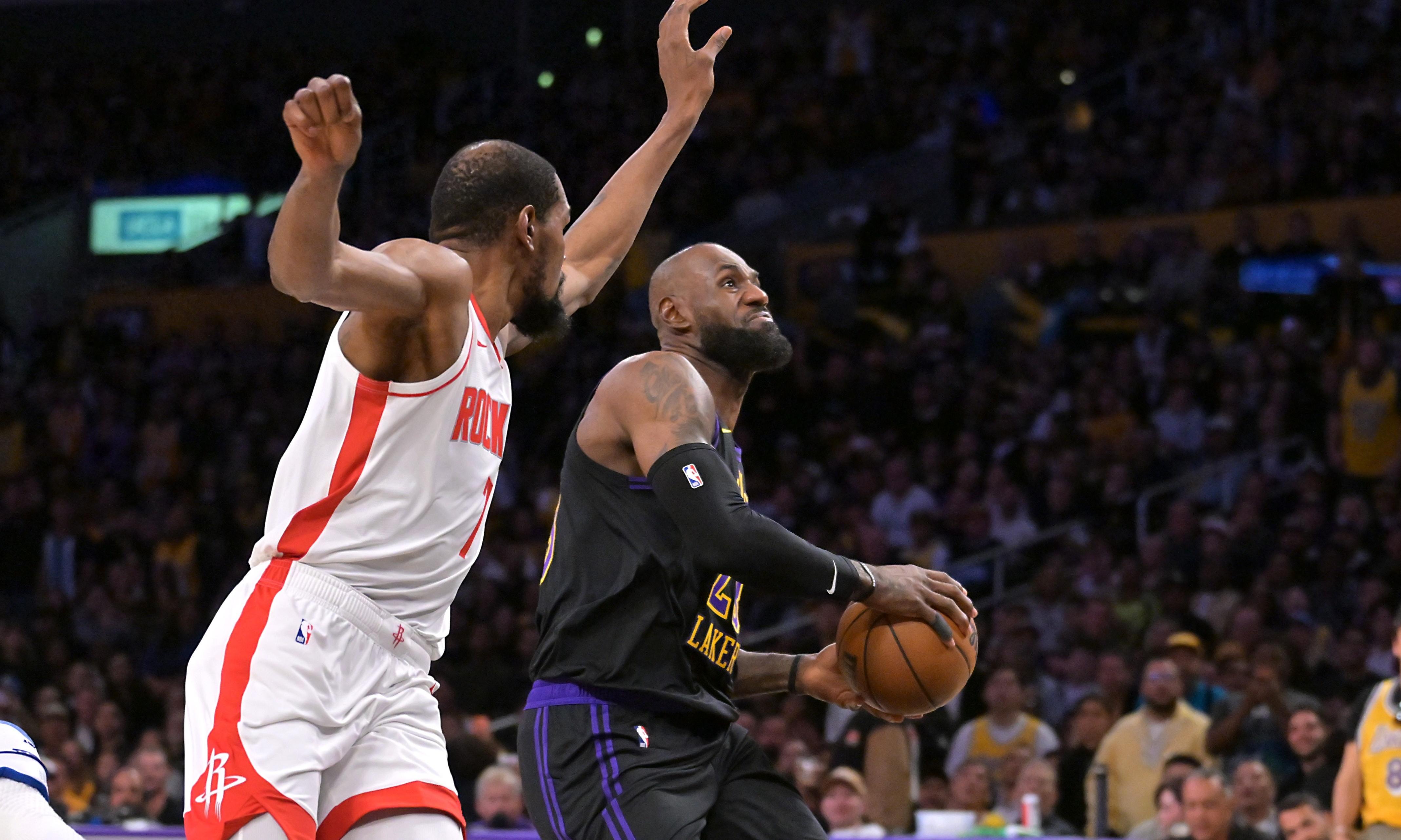 湖人逆转火箭，皮尔斯与加内特热议：勒布朗的统治力还是KD的短板
