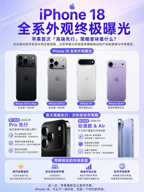iPhone 18系列这次的爆料信息量还挺大