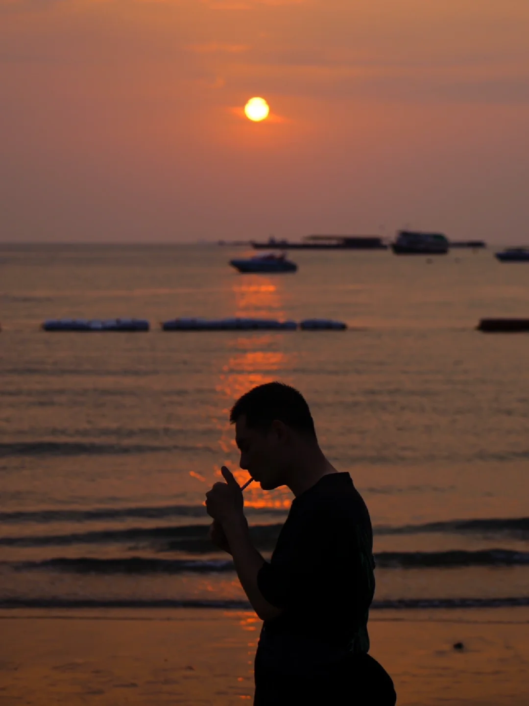 请假去送太阳🌞下班·芭提雅海边日落