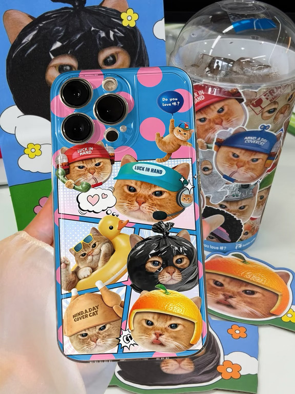当我给手机穿上喵喵壳🐈一整个被可爱到！