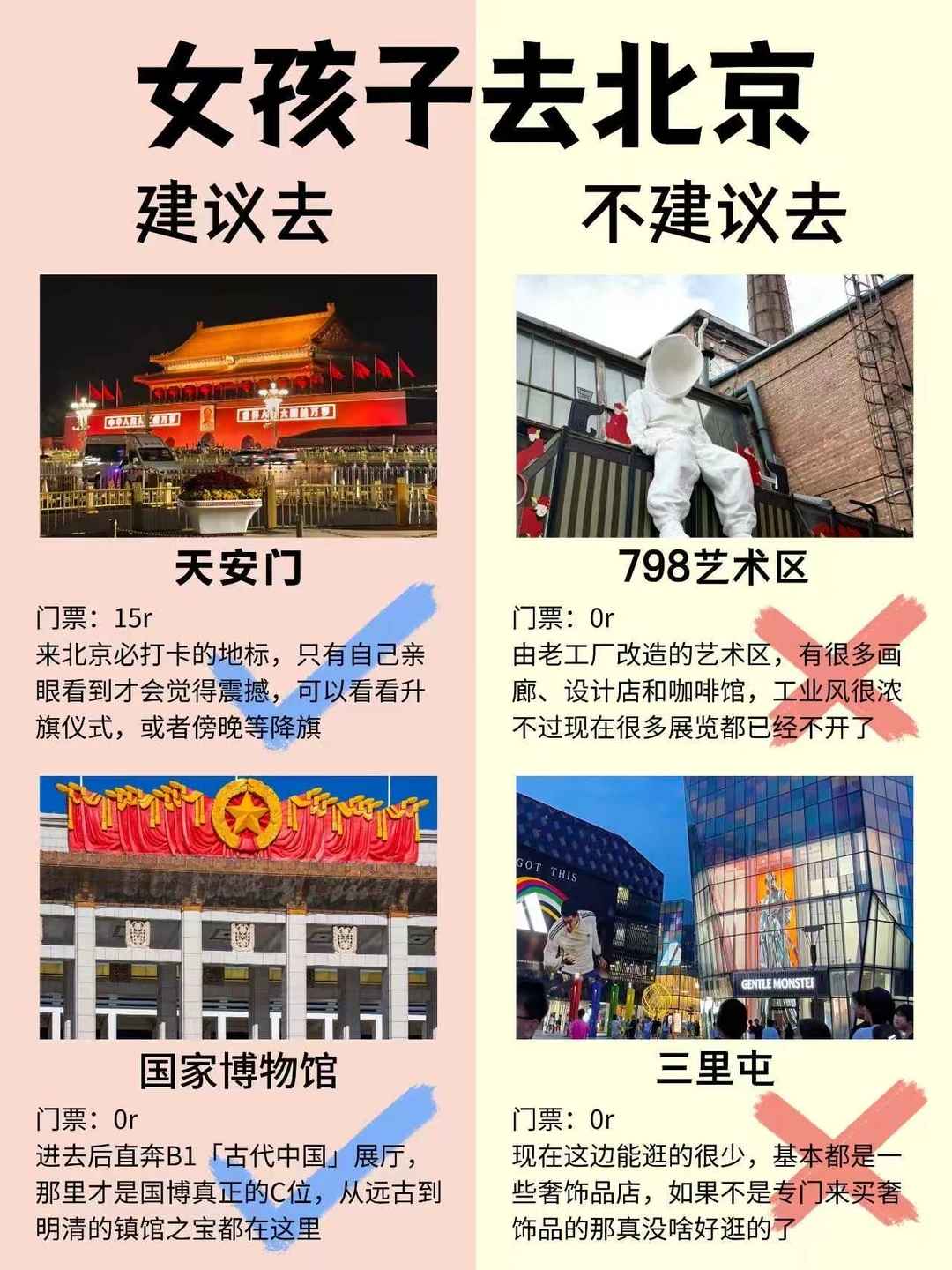 女孩子6、7月要来北京旅游✨真的要听劝……