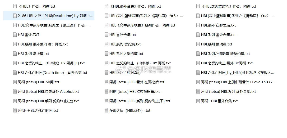 9.29：粉丝是许愿作者合集阿彻合集HBL系列（35本）《BAD BOY》作者：阿彻 番外他的奋斗《badboy》作者：阿彻《残酷》作者：阿彻《恶男》作者：阿彻《父与子》作者：阿彻《蝴蝶牙医》作者：阿彻《纠缠》作者：阿彻《暗恋日记》作者：阿彻 番外《下弦美人》作者：阿彻 ​​​