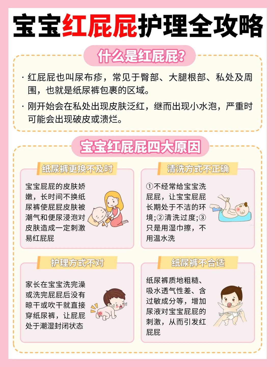 红屁屁护理，90%的妈妈第一步就错了？