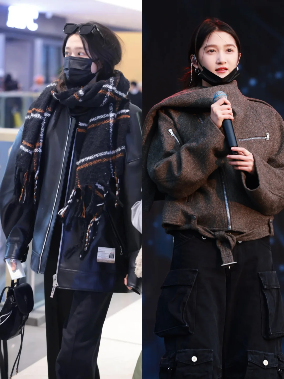 关晓彤这种酷girl风格就能美得很轻松