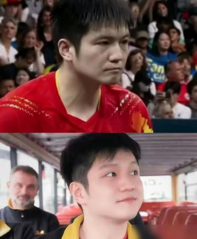 樊振东那张脸，终于不垮了。
你看他最近在德甲的照片，腮帮子鼓起来了，眼睛里有光，走路带风。签约杜塞尔多夫，首秀就砍两分，第六轮又是独得两分，带队六连胜。这哪是去养老，这是去吸氧了。
跟波尔在德国街头溜达，记者问他退役后希望大家记住啥。他说，一个好人，一个好球员。没提大满贯，没提世界第一。
想想