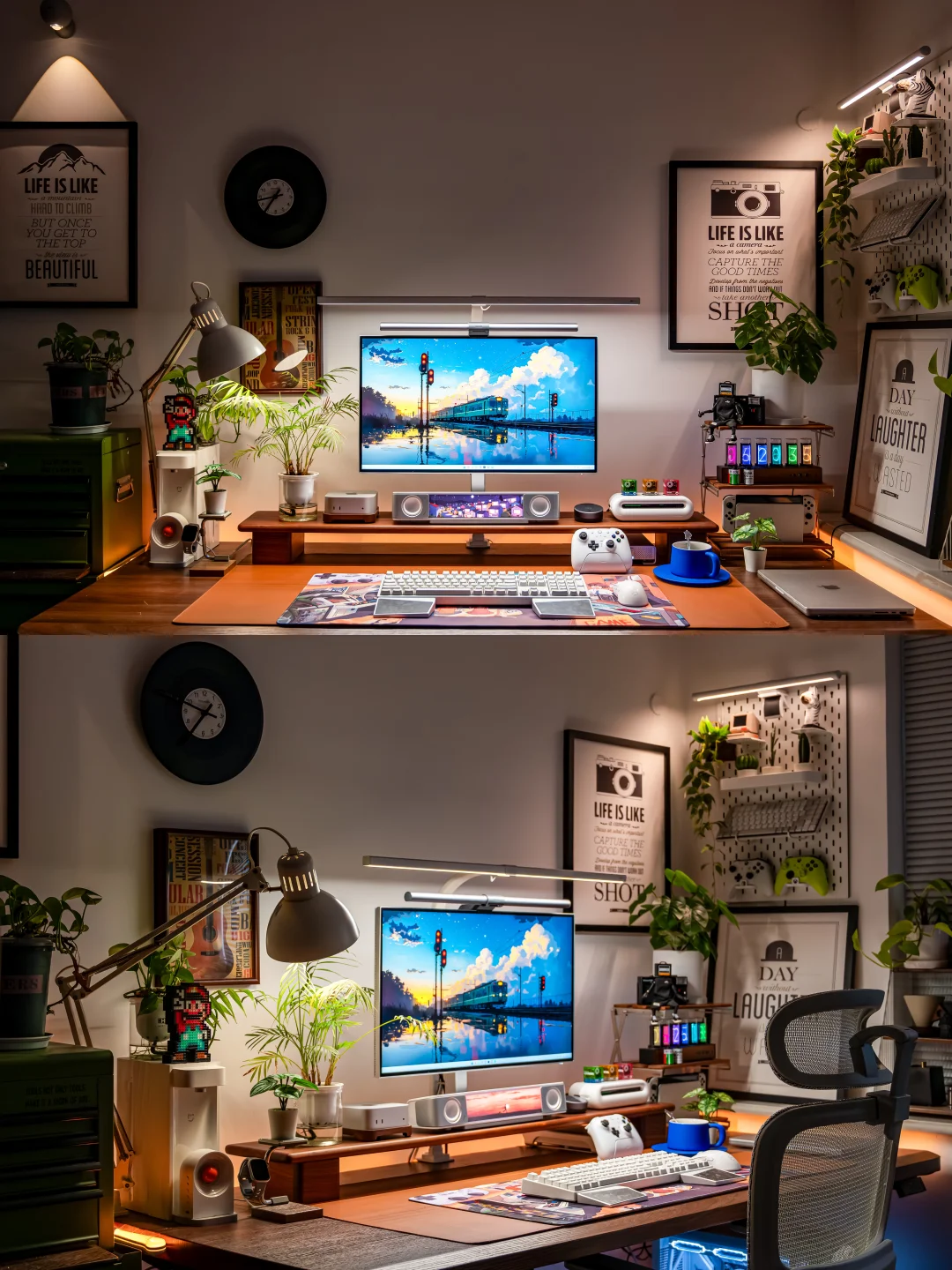 温馨书桌|灯牌音箱给我的小角落幸福感+1