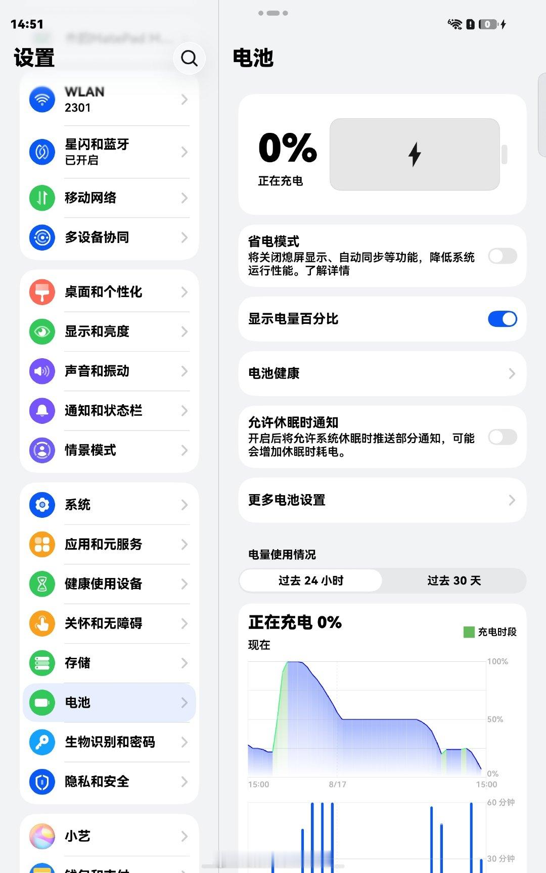 我华为平板不小心用到百分之0的电还能用十多分钟#华为[超话]##华为##华为平板##华为平板电脑#  ​