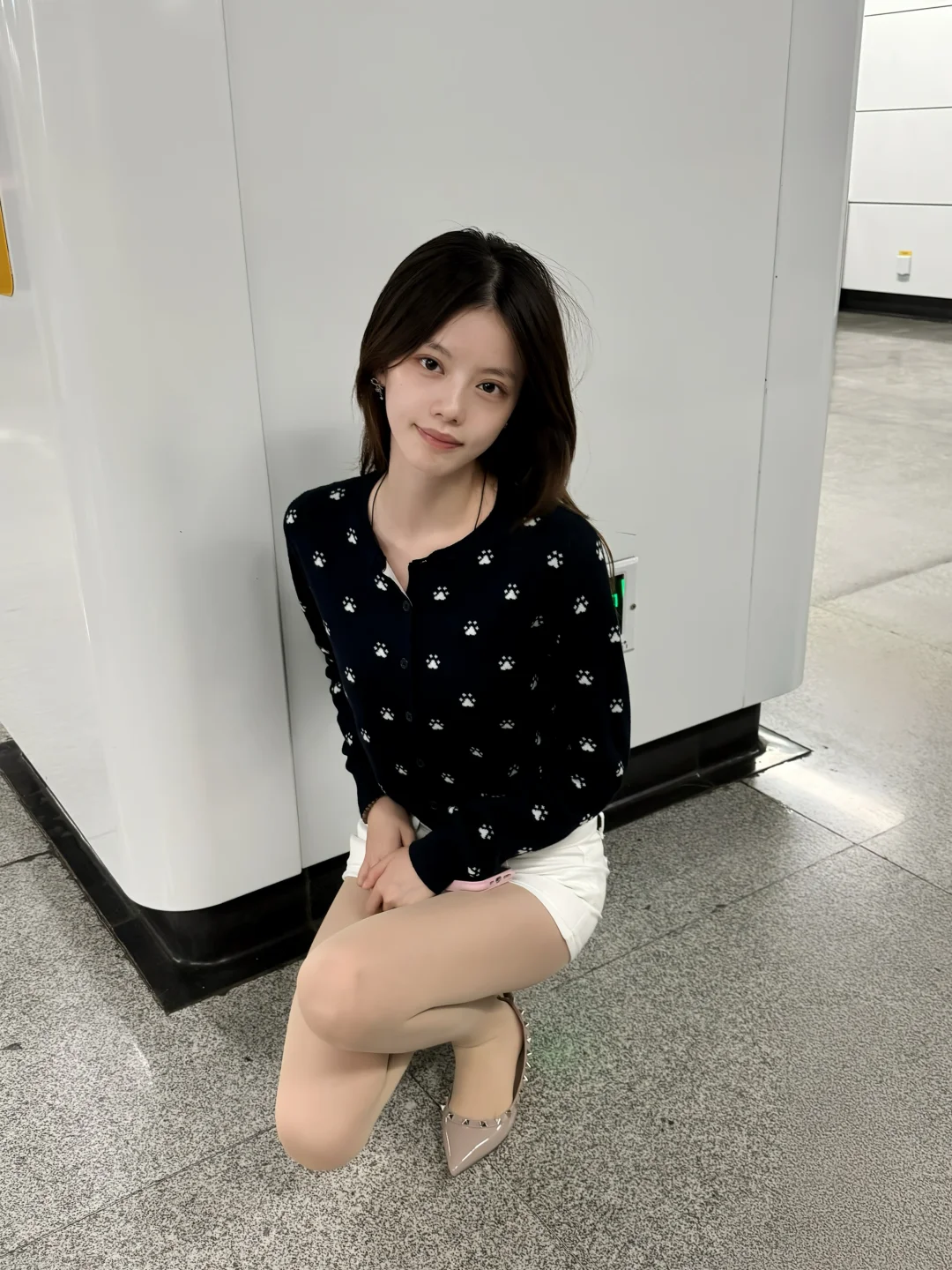 地铁站拍照