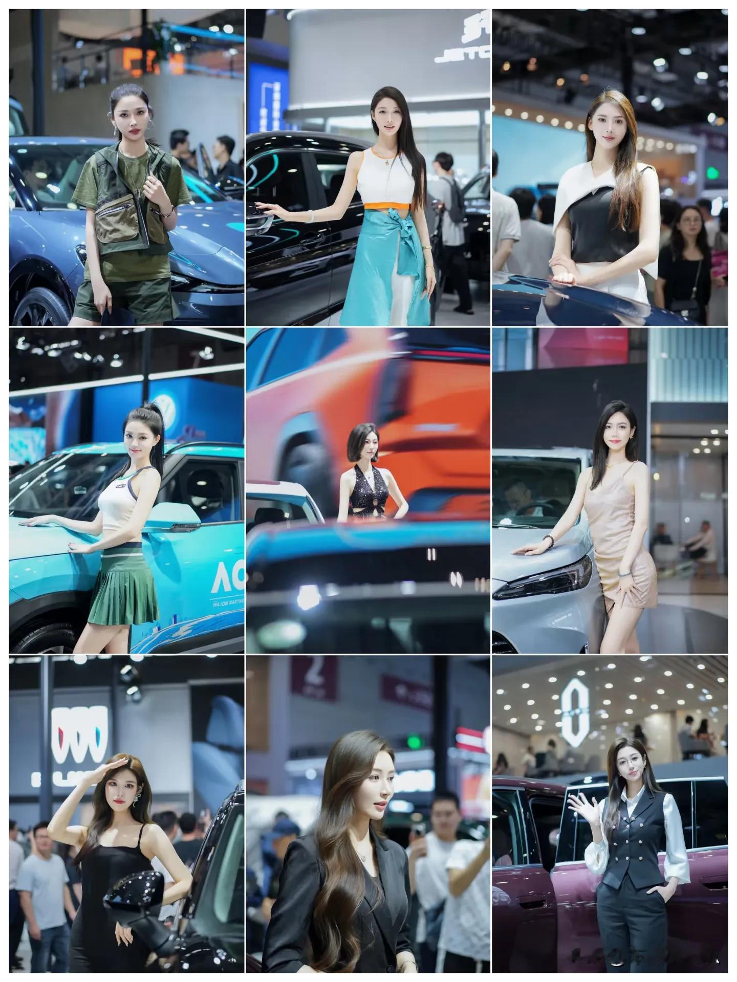 哇哦！车展上这些小姐姐们都好美呀，和帅气的汽车搭配，太吸睛啦 。不同穿...