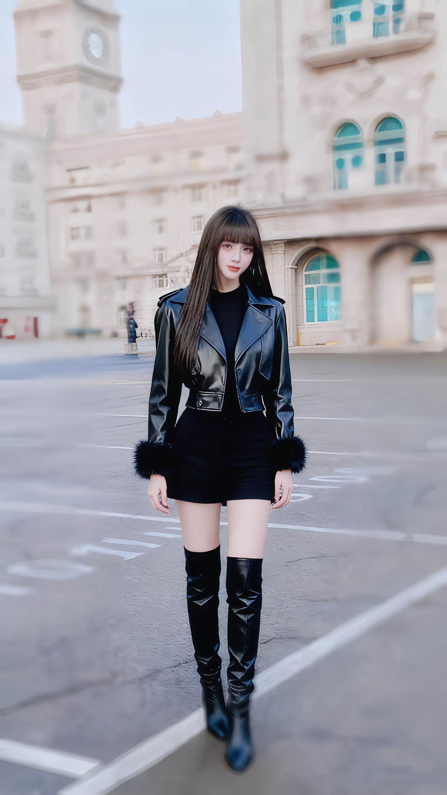 不得不说，这套穿搭真的太适合你了，大长腿和御姐气质完美融合！💃