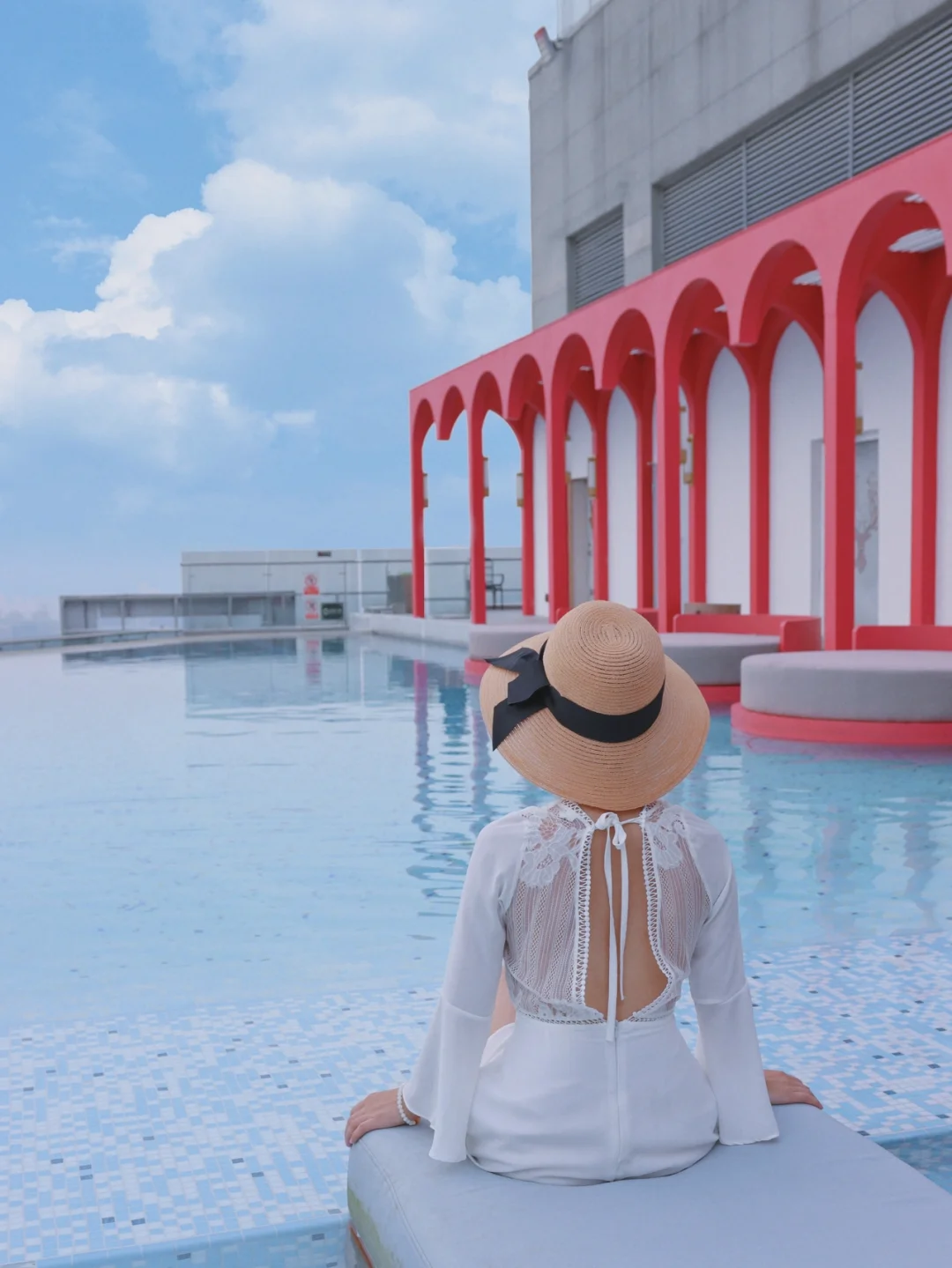 云端泳池❗️城市之上｜无敌江景｜杭州天池酒店