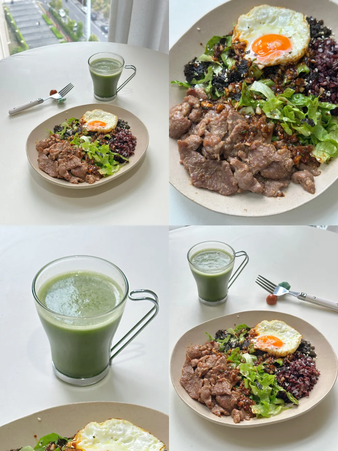 简单干净减脂餐｜🥩牛肉生菜拌饭