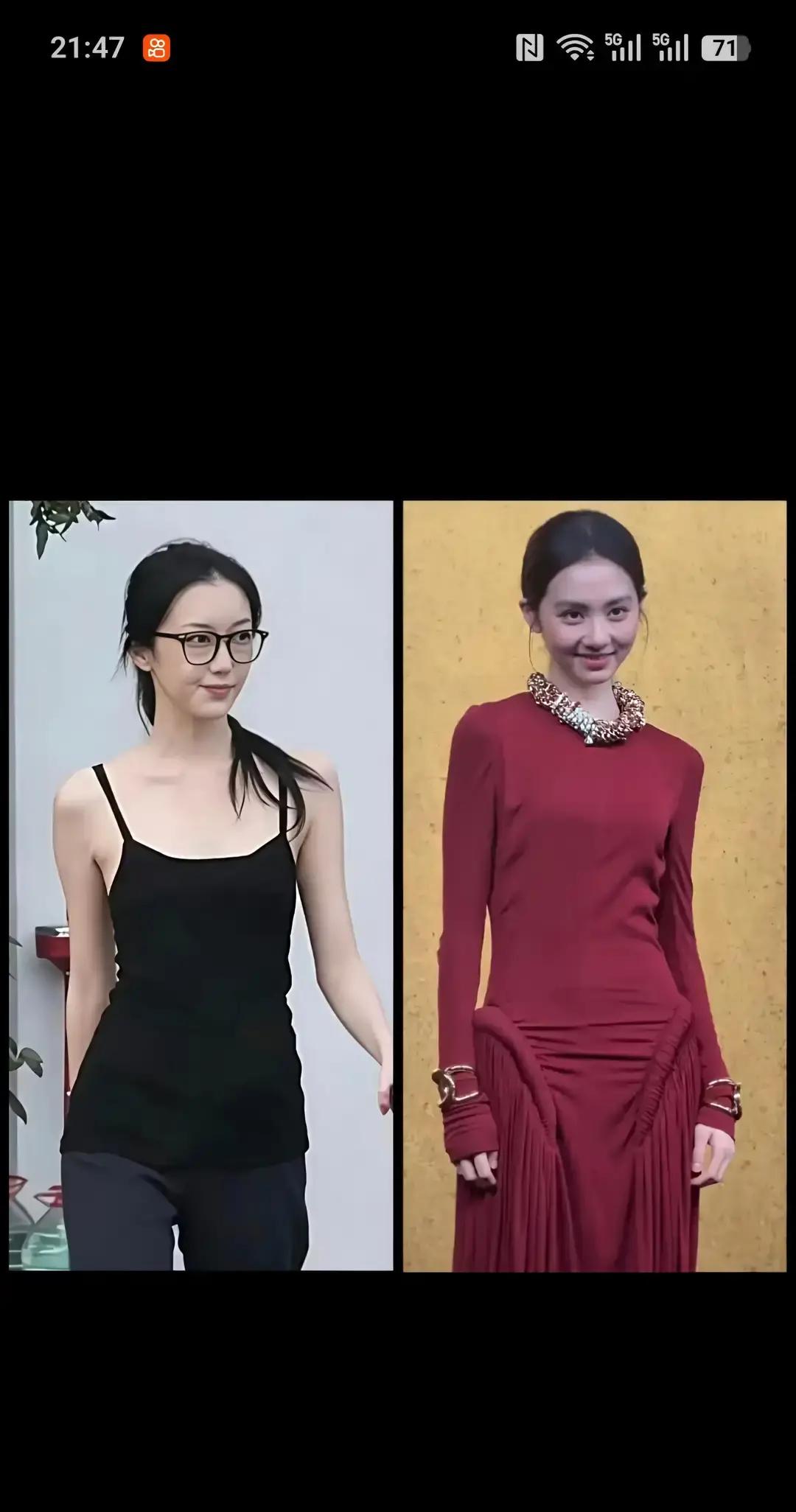 如果把李嫣和黄多多放在一起让你选，评论区里那些跃跃欲试的网友，大概都忘了先照照镜子。
同是20岁，都在国外顶尖艺术名校镀金，这两个姑娘可以说是内娱星二代里风格最极端的两个样本。
李嫣在伦敦学艺术设计，打小经历过唇腭裂手术，早早就被推到聚光灯下。可她身上那股劲儿，简直跟王菲一个模子刻出来的。穿衣风