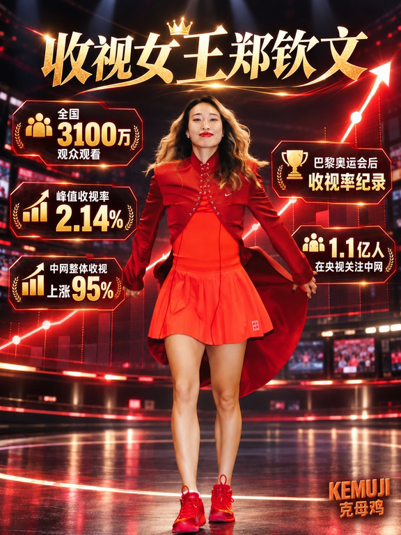 郑钦文中网决赛创央视收视纪录🔥📺📈