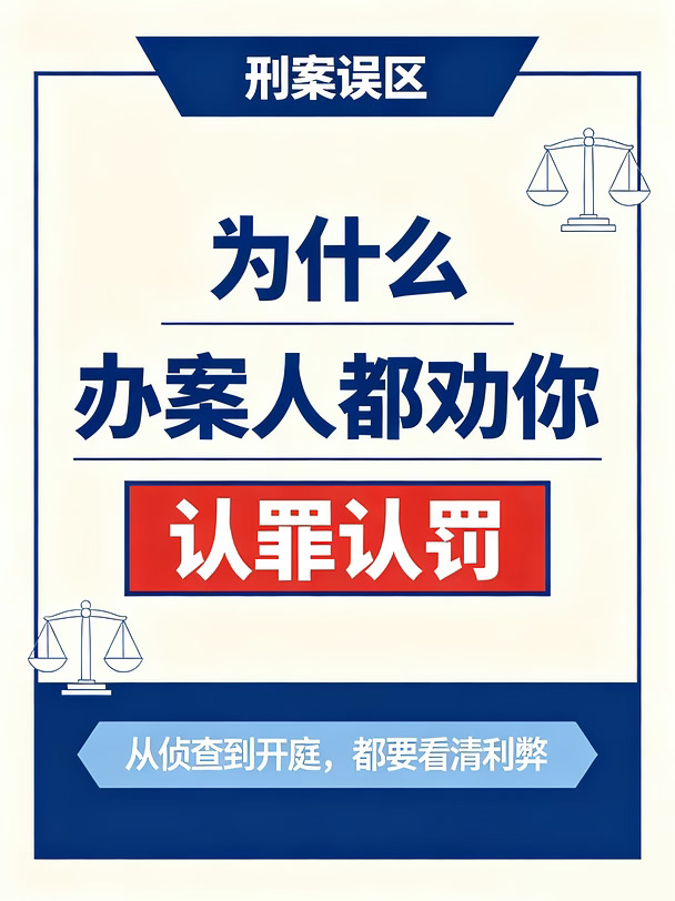 办案人为什么都劝你认罪认罚？