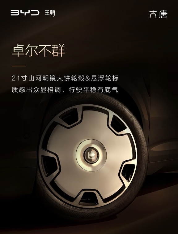 大唐这21寸轮毂真的长在审美上✨