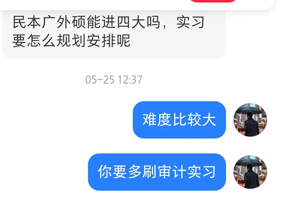 民本广外硕能进四大吗