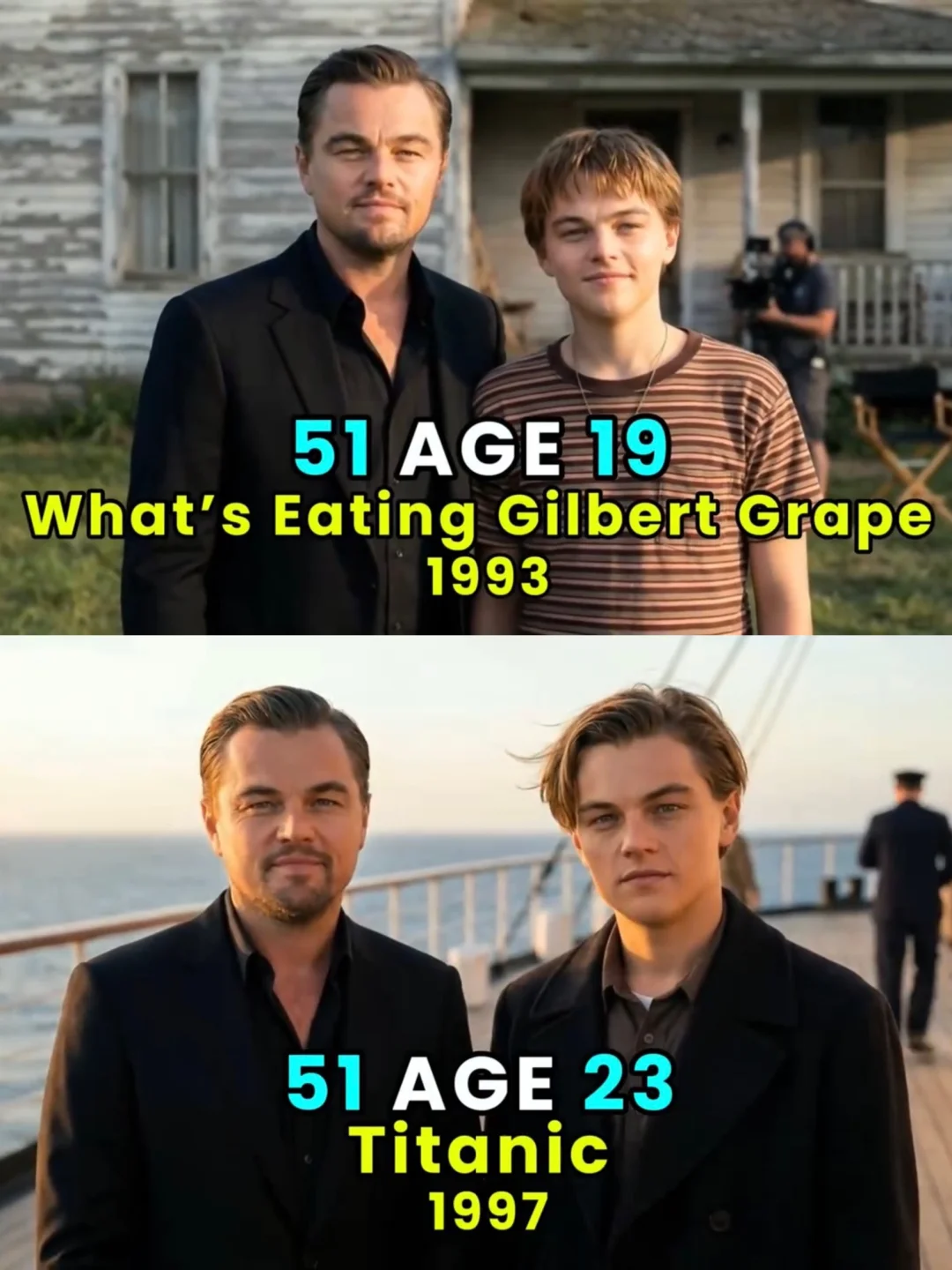 19➡️51✨“小李子”的颜值一直在变～