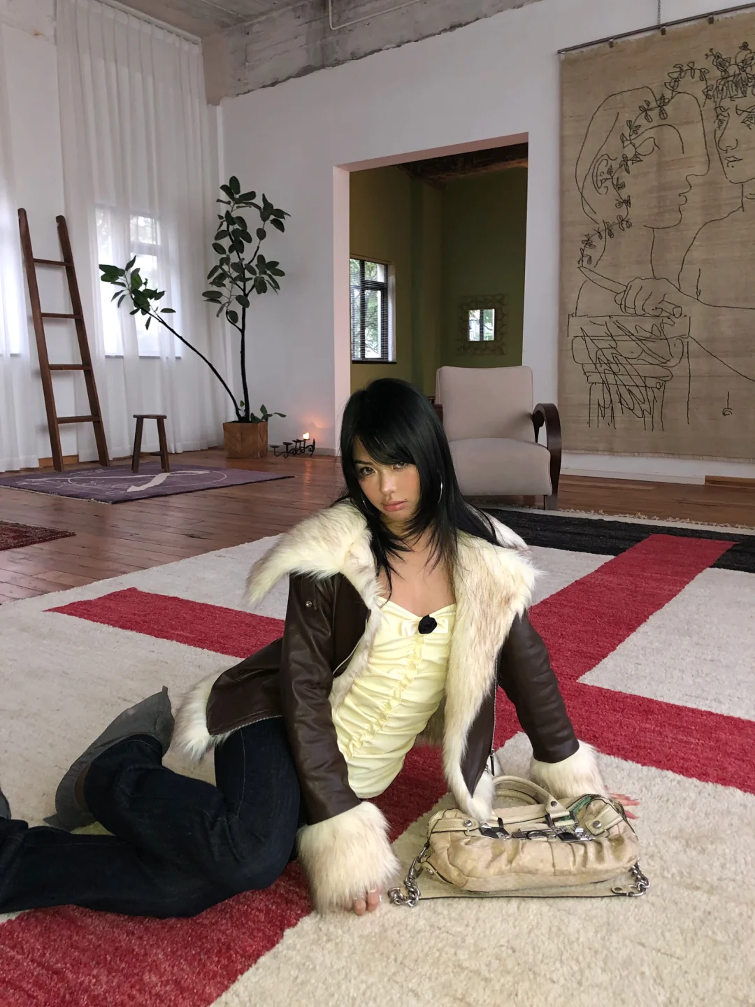 慵懒的一只人偶猫