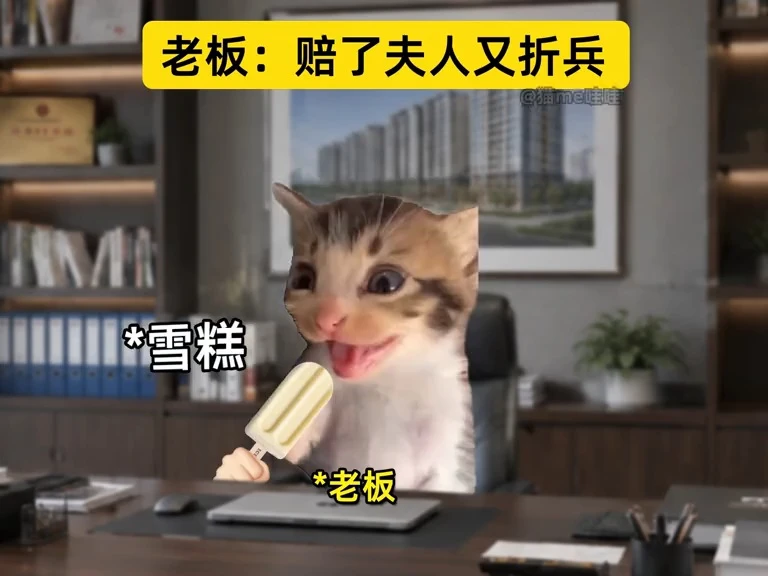 老板：赔了夫人又折兵... #猫meme