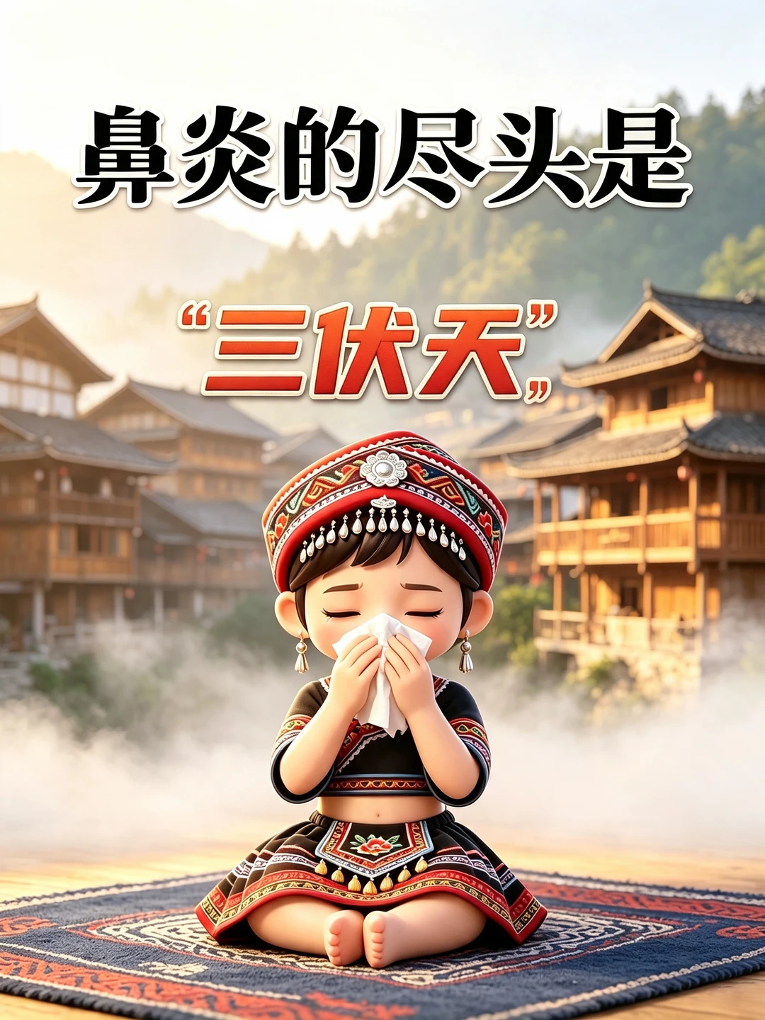 家里娃有鼻炎的，千万别错过三伏天！