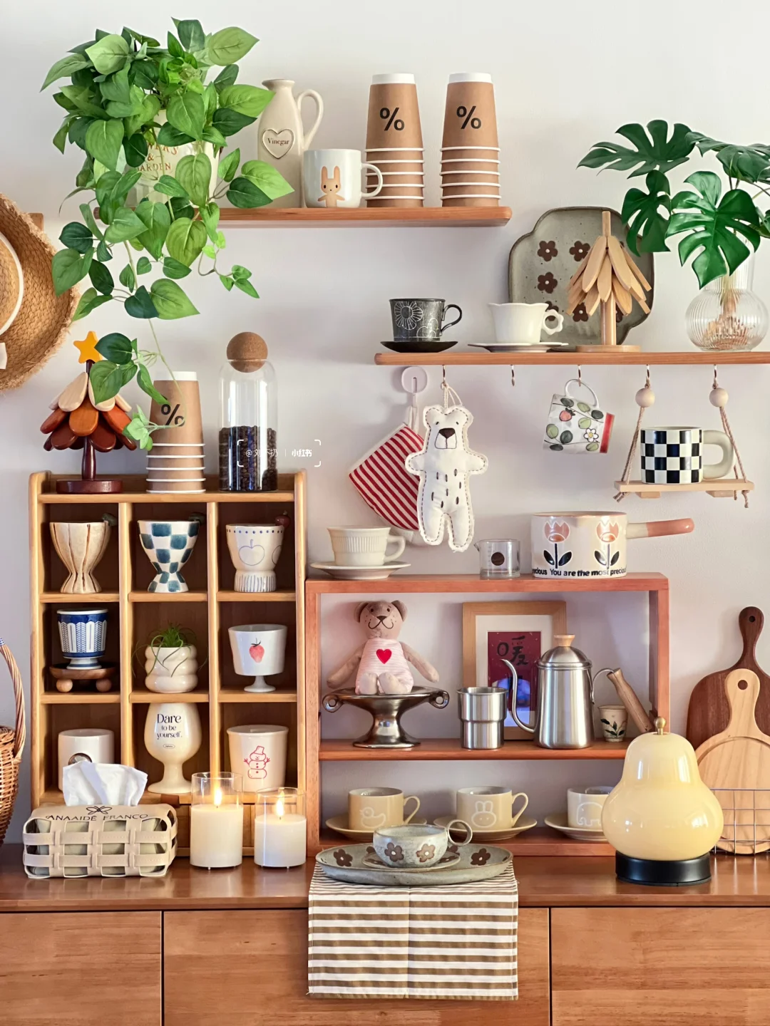 咖啡角2.0升级成功❗️5折杯架太香了～