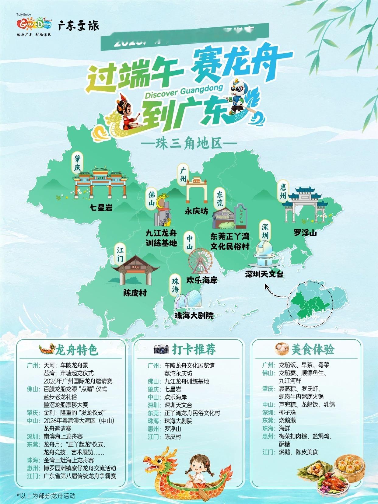 【端午看龙舟 当然来广东！珠三角指南请收好】家人们，端午假期越来越近了...