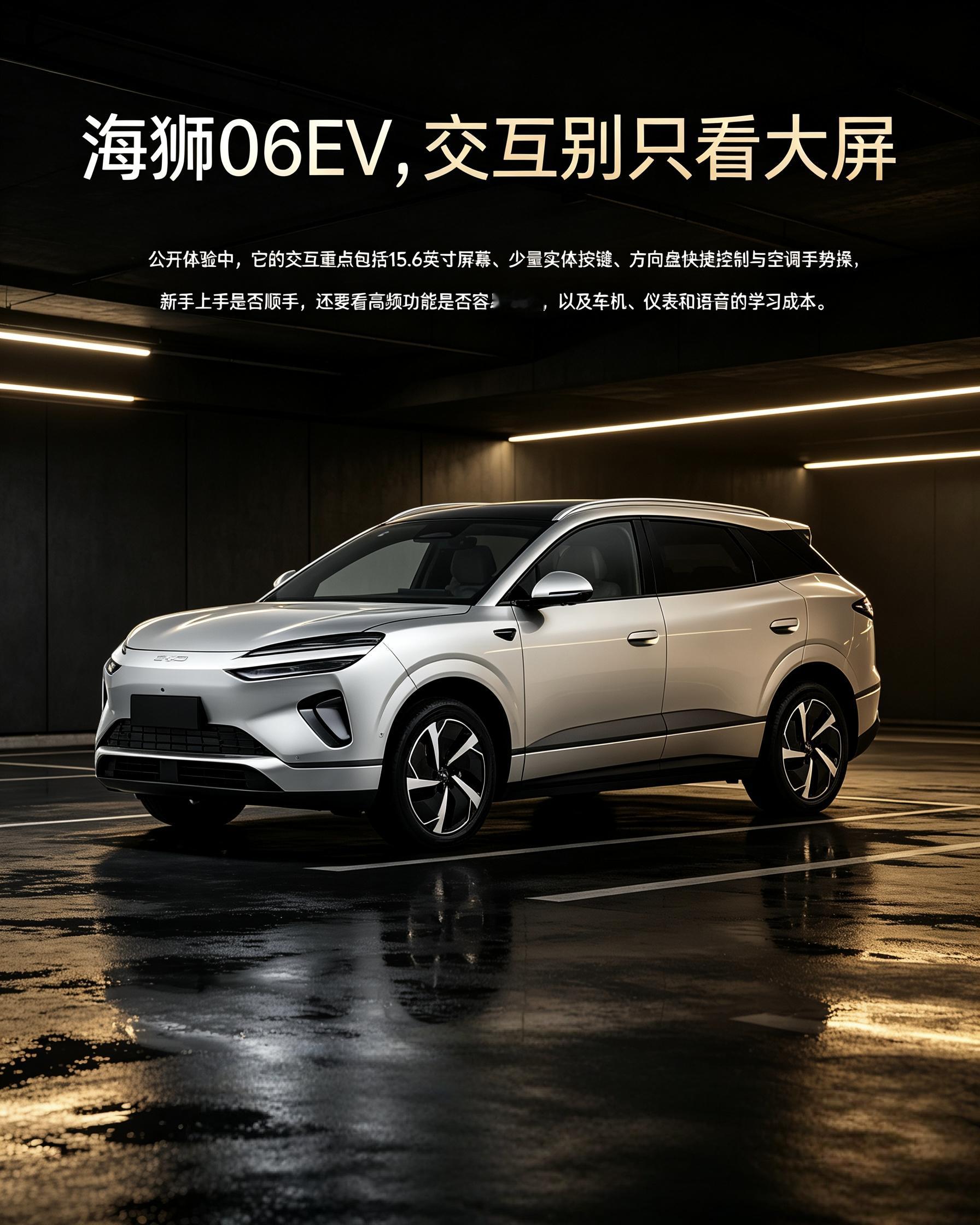 比亚迪海狮06EV：看电车别一味盯着大屏大小。这车保留了少量实体按键，方向盘有快捷控制，还有空调手势操作。新手好不好上手，重点看常用功能好不好操作，车机、语音好不好学，这些直接影响平时开车顺不顺手。【来自懂车帝车友圈】