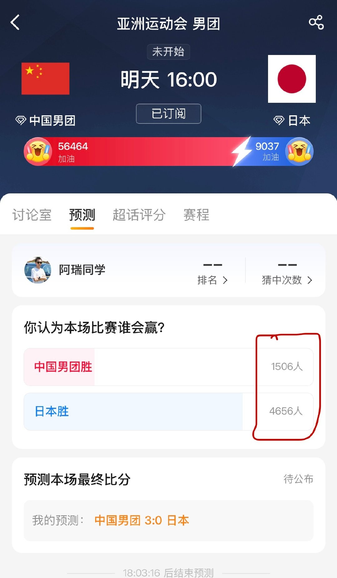 明天亚运会乒乓球男团决赛，
为啥会有这么多人预测小日子赢呢？[doge][doge]
#国乒将与日本争冠# ​