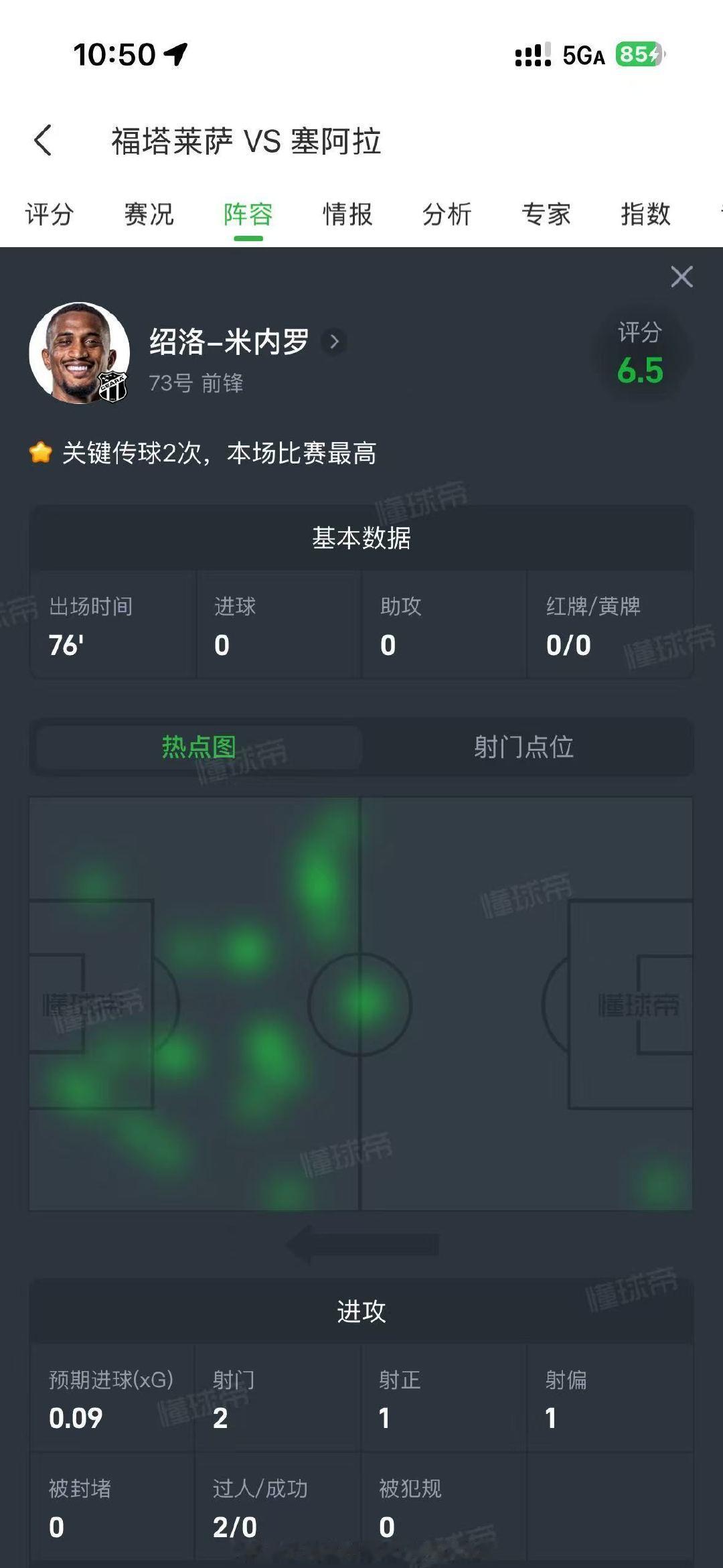刚刚结束的巴乙联赛中，米内罗首发出场76分钟

球队1-1战平联赛第三福塔莱萨！艹了

#上海申花[超话]##巴乙联赛##米内罗##申花旧将# ​