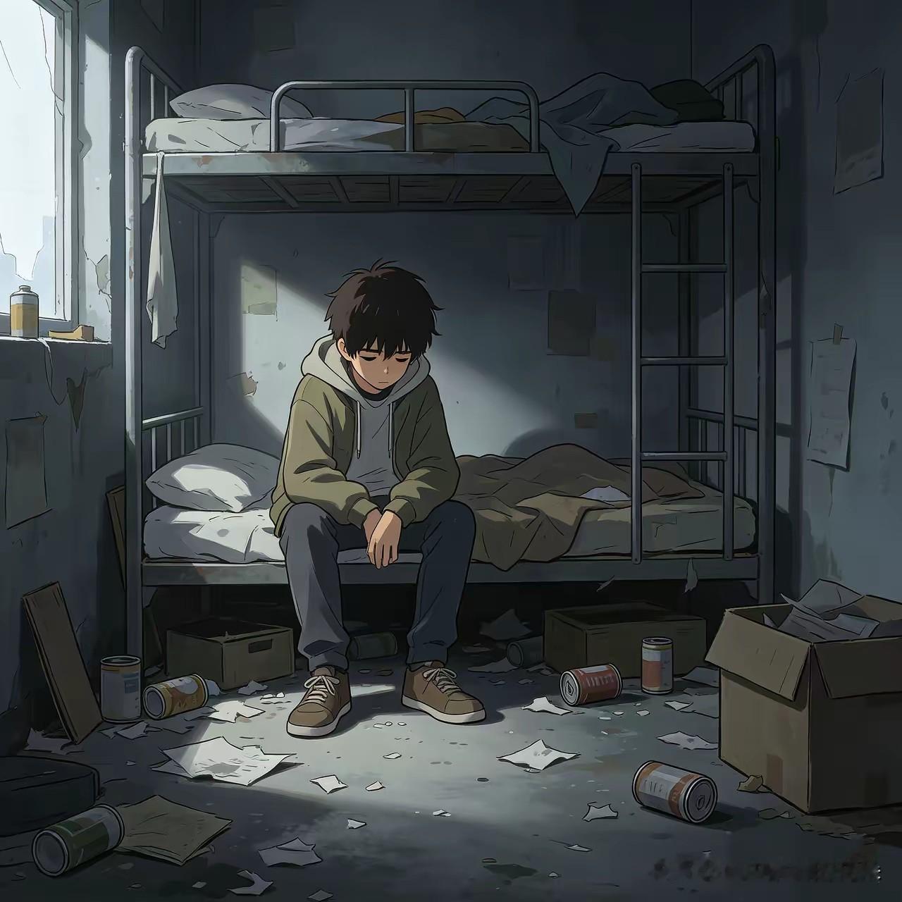 近日广东有个房东报警，说租客欠费搬走了，却扔下个13岁的男孩独自住在停水停电的出租屋里，男孩既不去上学，也没家长照顾，房东直接就慌了。

房东马女士推开那扇门的时候，屋里黑黢黢的，水龙头拧开一滴水没有，电灯开关按下去也没反应。

一个13岁的男孩就坐在里头，不哭不闹，像被这个世界忘掉了。这孩子不是没
