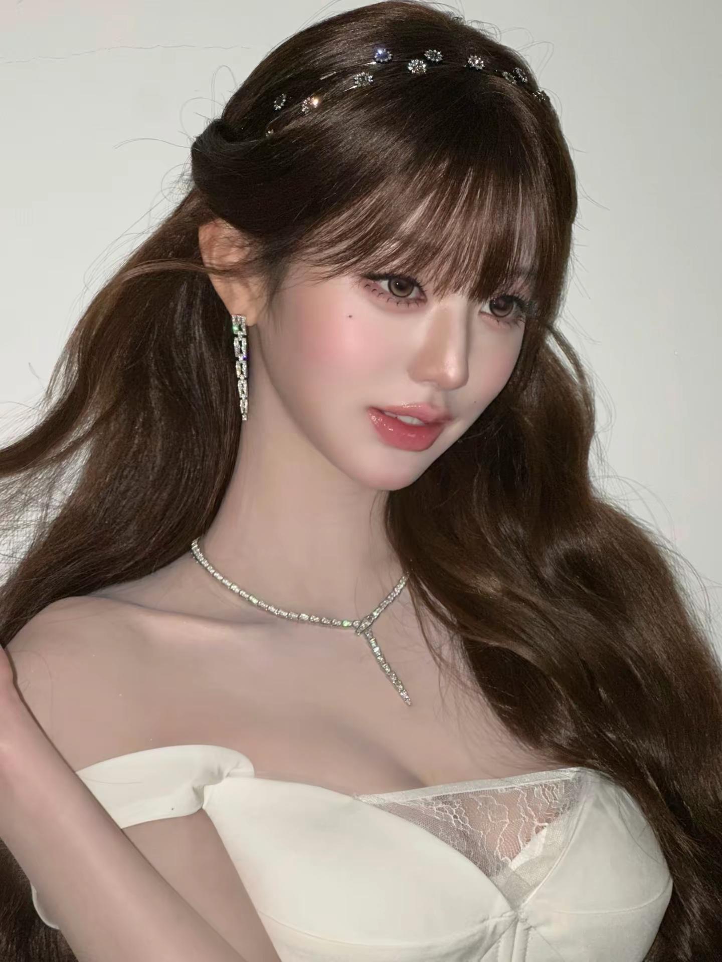 高珠配美人。宇宙无敌美少女爱豆张元英～后四张疑似郑妮妮顶号
